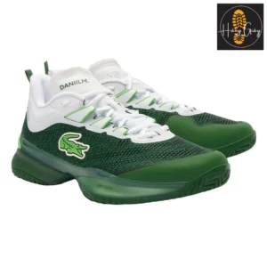 Giày Tennis Nam Lacoste AG-LT23 Ultra X Daniil Medvedev 47SMA0101 2D2 Màu Xanh Lá Size 40